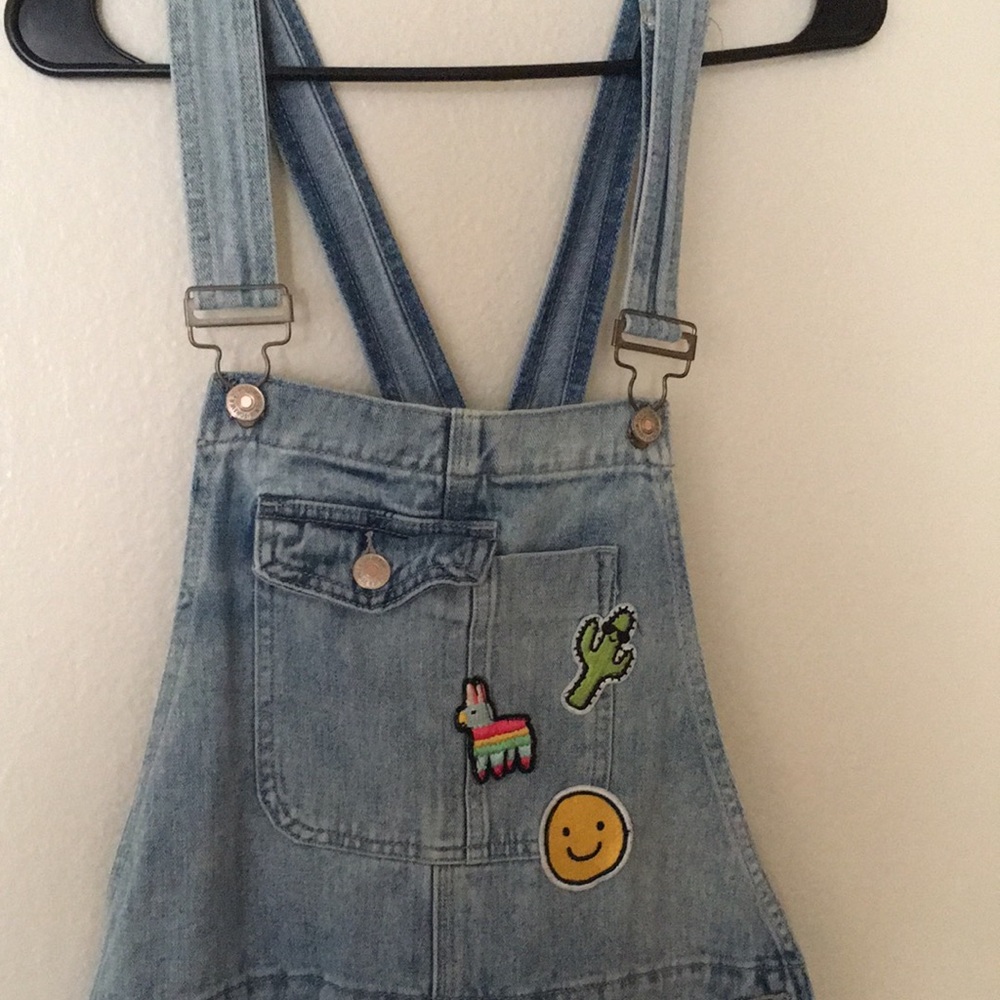 Overalls with patches